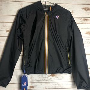 K-Way Kids Lil Plus.Dot Black Torra  Packable Slim Fit Size 8 Jacket